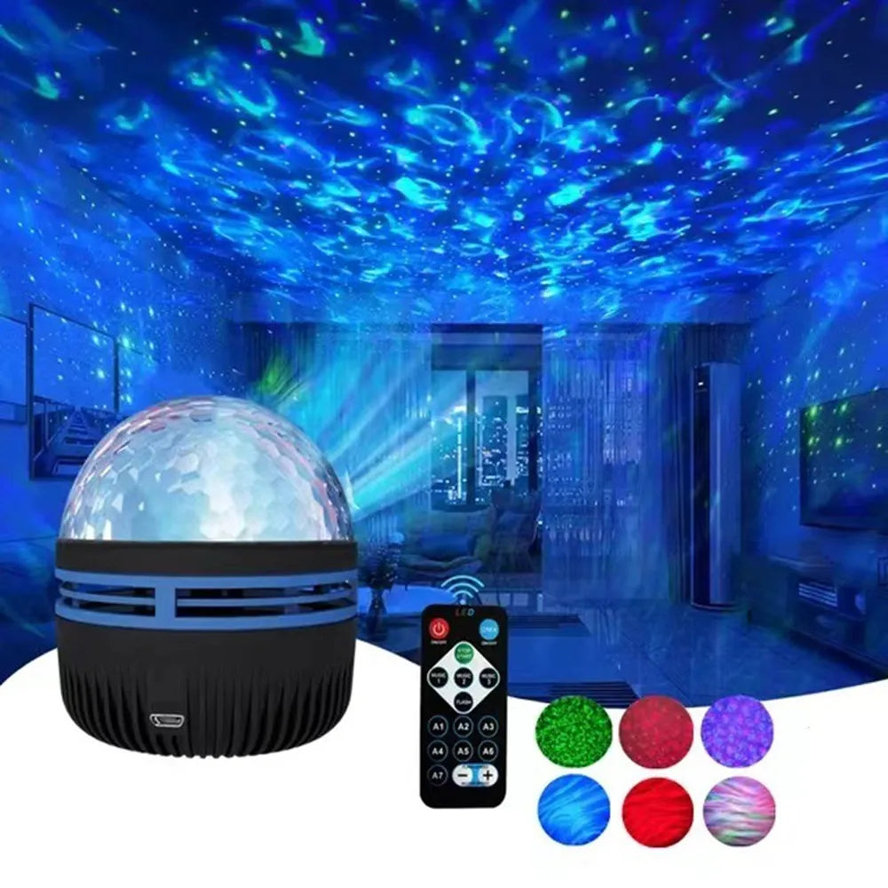 360° Aurora Galaxy Projector Night Light – USB