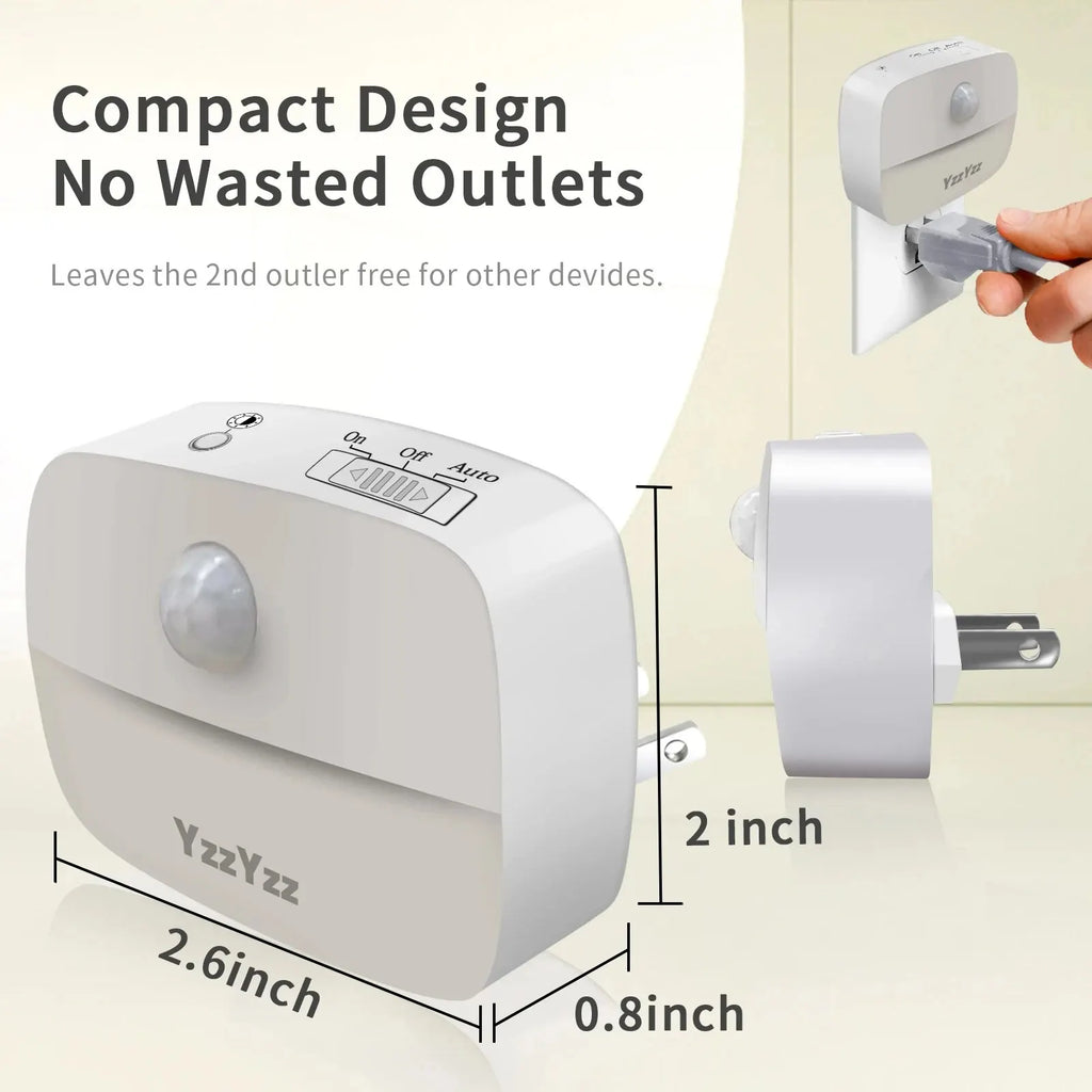 Motion Sensor LED Night Light – Plug-In