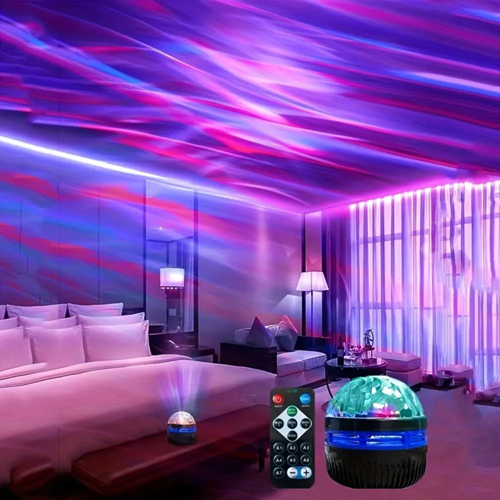 360° Aurora Galaxy Projector Night Light – USB