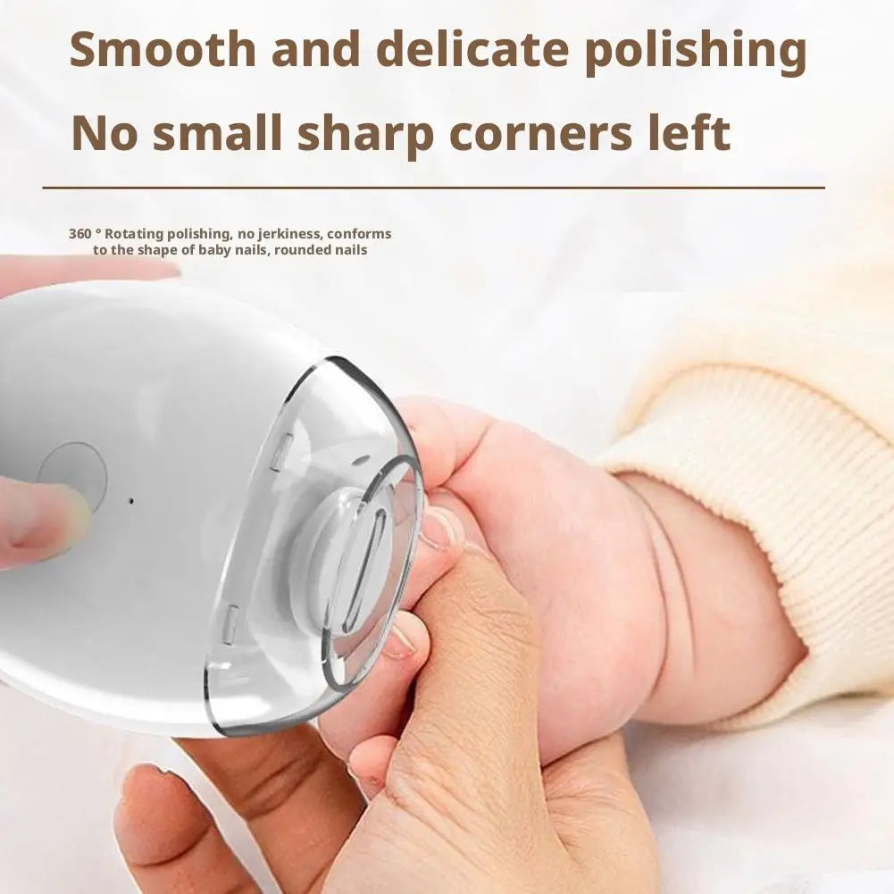 Electric Baby Nail Trimmer with LED Light – Safe & Quiet
