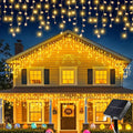 Solar Christmas Icicle Lights – 162 LED, 8 Modes