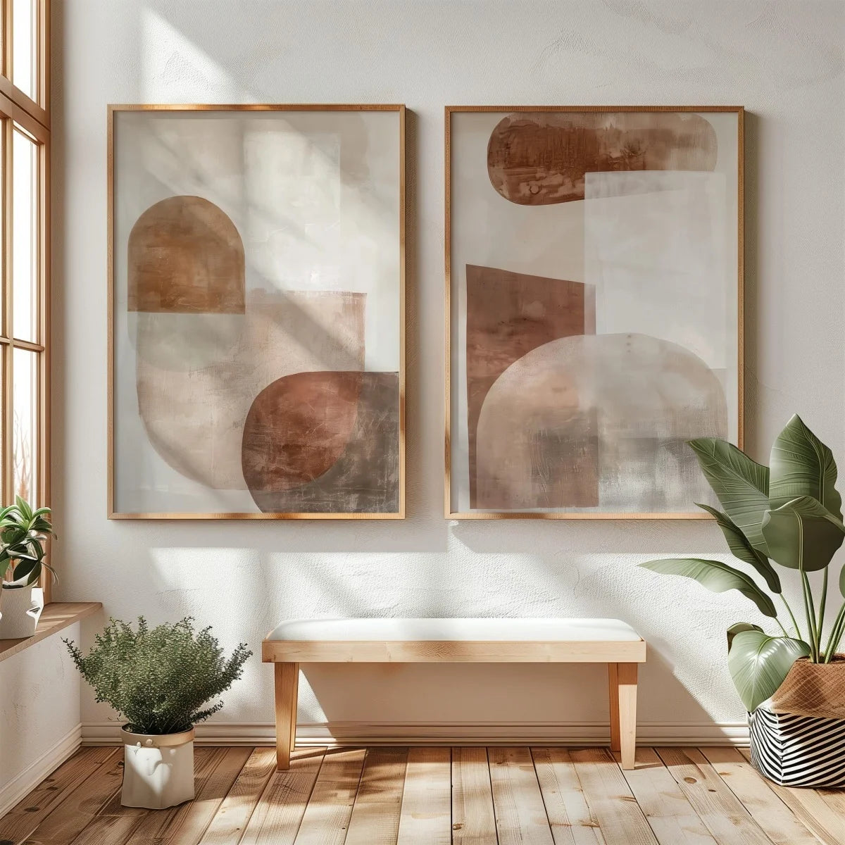 Abstract Mountain Canvas Wall Art (Set of 2)