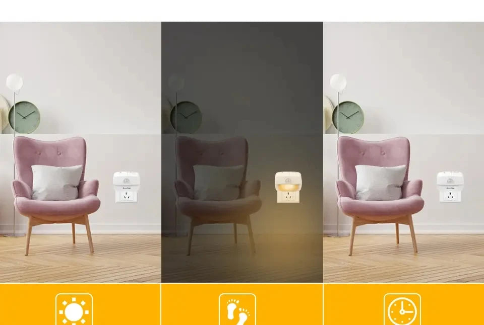 Motion Sensor LED Night Light – Plug-In