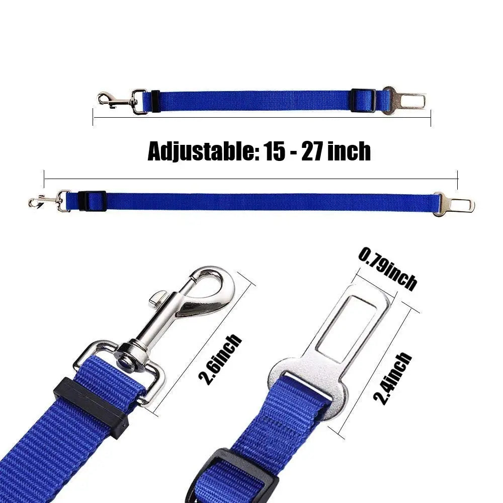 Dog Car Seat Belt – Adjustable Safety Leash