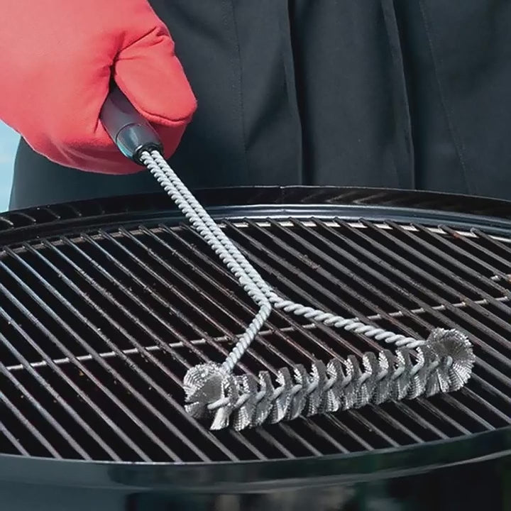 BBQ grill brush demo video